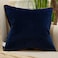 Avigers 20 x 20 Inch Embroidery Velvet Cushion Cover Shield Luxury European Pillow Case Pillowcase Home Decorative for Sofa Chair Bedroom Throw Pillow Navy Blue