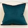 Avigers 20 x 20 Inches Teal White Gold Leather Striped Patchwork Velvet Cushion Case Luxury Modern Throw Pillow Cover Decorative Pillow for Couch Living Room Bedroom Car