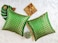 AVKA Studio Damask Throw Pillow Covers Pack of 2 Faux Silk Brocade Decorative Pillows 20x20 Inch Emerald Green Indian Cushion Cover Cover Only