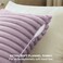 Bedsure DoubleSide Striped Throw Pillow Covers 18x18 Set of 2 Spring Fluffy Light Purple Soft Decorative Pillow Covers Home Decor for Couch Sofa Living Room Bedroom