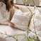 BlissBlush Boho Throw Pillow Cover 20X20 Decorative Accent Pillow for Couch Square Woven Textured Pillowcase Modern Boho Pillow for Bed Bohemian Pillow Cover Cream White Neutral Pack of 1