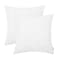 BRAWARM Faux Leather Pillow Covers 18 X 18 Inches White Leather Pillow Covers Pack of 2 Geometric Embroidery Leather Decorative Throw Pillows for Living Room Couch Bed Sofa Home