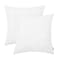 BRAWARM Faux Leather Pillow Covers 18 X 18 Inches White Leather Pillow Covers Pack of 2 Geometric Embroidery Leather Decorative Throw Pillows for Living Room Couch Bed Sofa Home