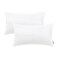 BRAWARM Faux Leather Throw Pillow Covers 12 X 20 Inches White Leather Lumbar Pillow Covers Pack of 2 Hand Stitched Leather Decorative Throw Pillows for Couch Sofa Bed Living Room Home Garden