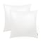 BRAWARM Faux Leather Throw Pillow Covers 20 X 20 Inches White Leather Pilow Covers Pack of 2 Solid Dyed Leather Pillowcases for Couch Bed Sofa Garden Home Decorative