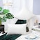 BRAWARM Faux Leather Throw Pillow Covers 20 X 20 Inches White Leather Pilow Covers Pack of 2 Solid Dyed Leather Pillowcases for Couch Bed Sofa Garden Home Decorative