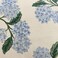 Btyrle Blue Hydrangea Flower Throw Pillow Covers 18x18 Inch Set of 2 Decorative Farmhouse Cotton Linen Floral Pillowcases Square Blue Floral Cushion Covers for Couch Sofa Cream White