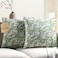 CPC COTTON CPC 100 Cotton Throw Pillow Covers 20x20 Inch Set of 2 Green Block Print Pattern Couch Pillow Cute Boho Decorative Pillows for Living Room Bedroom with Hidden Zipper Olive Green