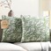 CPC COTTON CPC 100 Cotton Throw Pillow Covers 20x20 Inch Set of 2 Green Block Print Pattern Couch Pillow Cute Boho Decorative Pillows for Living Room Bedroom with Hidden Zipper Olive Green