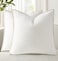 decorUhome Summer Chenille Soft Cozy Throw Pillow Covers 22x22 Set of 2 Modern Farmhouse Boho Velvet Decorative Euro Sham Pillow Cases with Stitched Edge for Couch Sofa Bed Home Decor Cream White