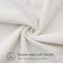 decorUhome Summer Chenille Soft Cozy Throw Pillow Covers 22x22 Set of 2 Modern Farmhouse Boho Velvet Decorative Euro Sham Pillow Cases with Stitched Edge for Couch Sofa Bed Home Decor Cream White