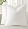 decorUhome Summer Chenille Soft Cozy Throw Pillow Covers 22x22 Set of 2 Modern Farmhouse Boho Velvet Decorative Euro Sham Pillow Cases with Stitched Edge for Couch Sofa Bed Home Decor Cream White