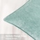 decorUhome Summer Couch Throw Pillow Covers 12x20 Set of 2 Decorative Soft Velvet Modern Cozy Chenille Lumbar Pillow Cases with Elegant Design for Sofa Bed Living Room Home Decor Aqua Haze