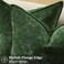 decorUhome Summer Couch Throw Pillow Covers 18x18 Set of 2 Decorative Soft Velvet Modern Cozy Chenille Pillow Cases with Elegant Design for Sofa Bed Living Room Home Decor Moss Green