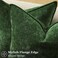 decorUhome Summer Couch Throw Pillow Covers 18x18 Set of 2 Decorative Soft Velvet Modern Cozy Chenille Pillow Cases with Elegant Design for Sofa Bed Living Room Home Decor Moss Green