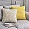 DOKOT Embroidery Throw Pillow Case Covers Square Cushion Cover 100 Cotton with Zipper for Home Decorative 20x20 inches50x50cm Beige 2 Pieces