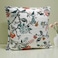 DriftAway Ada Floral Quilted Pillow Covers Set of 2 Botanical Leaf Flower Printed Decorative Square for Home Sofa Bedroom Bed Decor 26 x 26 Inches Ivory Orange Teal