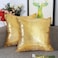 Eternal Beauty Set of 2 Sequin Decorative Pillow Cover Gold Pillow Covers for Couch Sofa Throw Pillows 20 X 20 Inches