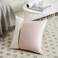 Fancy Homi 2 Packs Decorative Throw Pillow Covers 20x20 Inch for Living Room Couch Bedroom Blush Pink and White Velvet Patchwork with Gold Leather Luxury Modern Home Decor Cute Cushion Case 50x50 cm