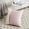 Fancy Homi 2 Packs Decorative Throw Pillow Covers 20x20 Inch for Living Room Couch Bedroom Blush Pink and White Velvet Patchwork with Gold Leather Luxury Modern Home Decor Cute Cushion Case 50x50 cm