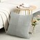 Fancy Homi 2 Packs Grey Decorative Throw Pillow Covers 20x20 Inch for Living Room Couch Bed Sofa Rustic Farmhouse Boho Home Decor Soft Corss Corduroy Patchwork Accent Square Cushion Case 50x50 cm