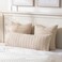 Fancy Homi Decorative Throw Pillow Covers for Bed Couch Bedroom Bench Soft Corduroy Solid Pillow Case Rustic Farmhouse Boho Room Decor36 x 14 Pack of 1Tan