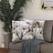 Qesonoo Flower Throw Pillow Covers 20x20 Set of 2 Cozy Flowers Pillow Cushion Cases Modern Decorative Square Pillowcases for Sofa Couch Bedroom Living Room Car Seat