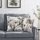 Qesonoo Flower Throw Pillow Covers 20x20 Set of 2 Cozy Flowers Pillow Cushion Cases Modern Decorative Square Pillowcases for Sofa Couch Bedroom Living Room Car Seat