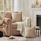 GIGIZAZA Decorative Throw Pillow Covers 16x16Set of 2 Taupe Square Couch Pillow CoversVelvet Sofa Boho Cushion Pillows