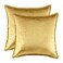 GIGIZAZA Gold Velvet Decorative Throw Pillow Covers 24x24 Square Couch Sofa Pillow Covers Pack of 2