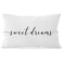 HONLUNG White Decorative Pillow Covers Decorative Pillows for Bed Sweet Dreams Pillow Covers 12x20 Decor for Couch Bed Bedroom Dorm