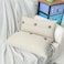 HWY 50 Cream White Chenille Throw Pillow Covers 12x20 Inch with Triple Buttons Soft Farmhouse Accent Decorative Cushion Cases for Couch Sofa Bed Living Room Pack of 2 Rectangle