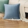 JIAHANNHA Velvet Stone BlueGrey Light Blue Throw Pillow Covers Pack of 2 Decorative Soft for Couch Sofa Bedroom Livingroom Car 1818 Inches