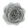 JWH Stereo Flower Throw Pillow Covers Decorative Floral Accent Pillow Cases Round Cushion Handmade Pillowcase for Bedroom Bed Couch Living Room 12 Inch Light Grey