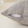 K KEVIN Kevin Textile Faux Linen Square 2 Tone Woven Throw Pillow Sham Cushion Case Covers for CarCouch Use 22inch2 Packs Grey