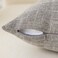 K KEVIN Kevin Textile Faux Linen Square 2 Tone Woven Throw Pillow Sham Cushion Case Covers for CarCouch Use 22inch2 Packs Grey