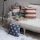 LINKWELL Square Throw Pillow Covers Decorative Cushion Case for Sofa Bedroom Car Couch 18 x 18 Inch God Bless America 4th of July Decor CC1624