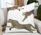MANOJAVAYA Printed 20x20 Inch Decorative Throw Pillow Cover Poly Cotton Blend Animal Pattern Running Leopard
