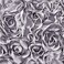 MIULEE 3D Rose Flower Pillow Covers Pack of 2 Decorative Spring Floral Romantic Stereo Chiffon Aesthetic Solid Pillowcase for Girl Bedroom Living Room Decor 16x16 Inch Grey