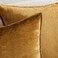 MIULEE Dark Gold Velvet Throw Pillow Covers 18x18 Soft Decorative Solid Square Cushion Cases Pack of 2 Modern Luxury Home Decor for Couch Sofa Bedroom