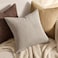 MIULEE Decorative Corduroy Pillow Covers Soft Solid Pack of 2 Cushion Cases Boho Square Throw Pillow Covers Light Brown Farmhouse Pillowcases for Couch Sofa Bed Living Room Home Decor 18 x 18 Inch