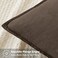MIULEE Decorative Linen Euro Sham Pillow Covers 24x24 Dark Coffee Chocolate Boho Farmhouse Neutral Winter Couch Throw Pillows for Bed Pack of 2 Accent Modern Pillowcase Sofa Livingroom Home Decor