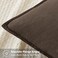 MIULEE Decorative Linen Euro Sham Pillow Covers 24x24 Dark Coffee Chocolate Boho Farmhouse Neutral Winter Couch Throw Pillows for Bed Pack of 2 Accent Modern Pillowcase Sofa Livingroom Home Decor