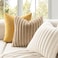 MIULEE Faux Fur Decorative Throw Pillow Covers 18x18 Inch Set of 2 Modern Spring Home Decor Soft Plush Couch Pillows Cozy Fluffy Cushion Covers for Sofa Bed Beige