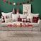MIULEE Pack of 2 Christmas Farmhouse Checkers Buffalo Plaids Polyester Linen Soft Soild Square Porch Throw Pillow Covers Home Decor Cushion Case for Sofa Bedroom Outdoor 20 x 20 Inch Red and White
