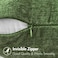 MIULEE Pack of 2 Couch Throw Pillow Covers 18x18Inch Soft Moss Green Spring Chenille Pillow Covers for Sofa Living Room Solid Dyed Pillow Cases