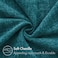 MIULEE Pack of 2 Dark Teal Throw Pillow Covers 18x18 Inch Soft Chenille Pillow Covers for Sofa Living Room Couch Solid Dyed Cases