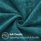 MIULEE Pack of 2 Dark Teal Throw Pillow Covers 18x18 Inch Soft Chenille Pillow Covers for Sofa Living Room Couch Solid Dyed Cases