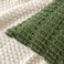MIULEE Pack of 2 Spring Corduroy Decorative Throw Pillow Covers 20x20 Inch Soft Boho Striped Pillow Covers Modern Farmhouse Home Decor for Summer Sofa Living Room Couch Bed Moss Green