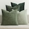 MIULEE Pack of 4 Couch Throw Pillow Covers 20x20 Inch Green Soft Decorative Chenille Pillow Covers Farmhouse Accent Cushion Covers for Boho Spring Home Decor Sofa Bedroom Living Room